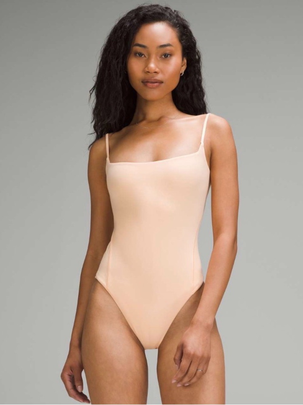 Lululemon Wundermost Ultra-Soft Nulu Square-Neck Spaghetti-Strap Bodysuit